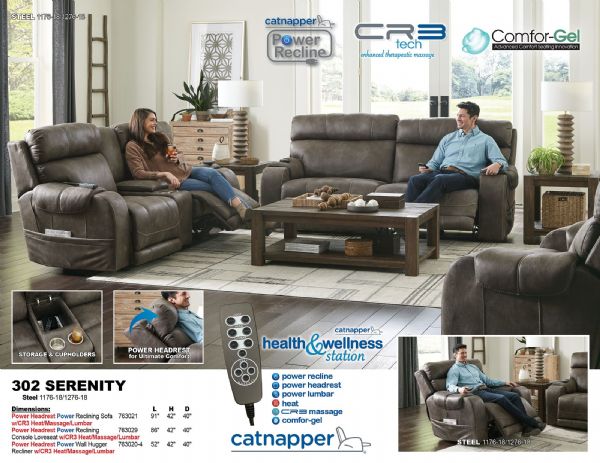 Catnapper Power Serenity Sofa/Love