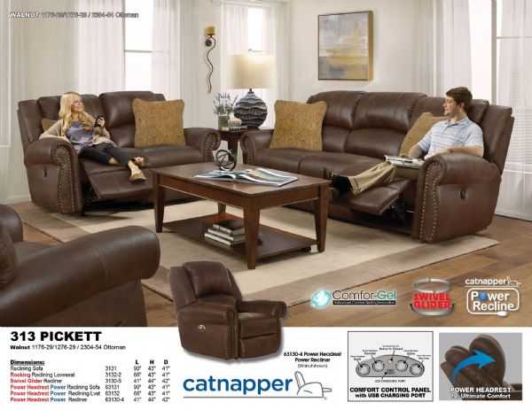 Catnapper Pickett Sofa/Love