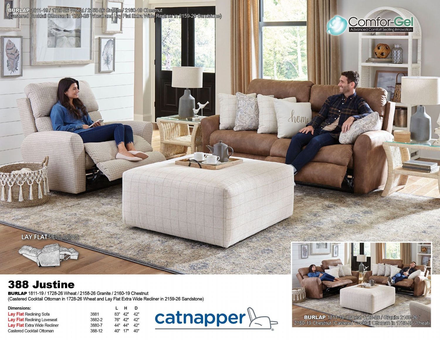 Catnapper Justine Sofa/Love