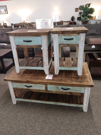Rustic Cabana End & Coffee Table